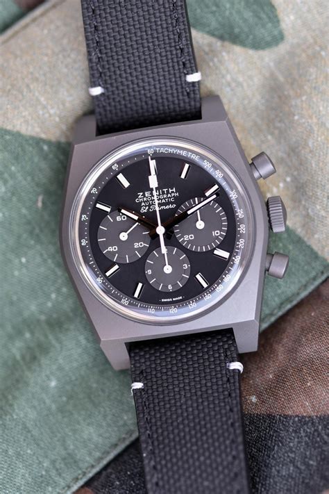 cheap chshadow 384|Zenith Chronomaster Revival A384 Shadow Titanium .